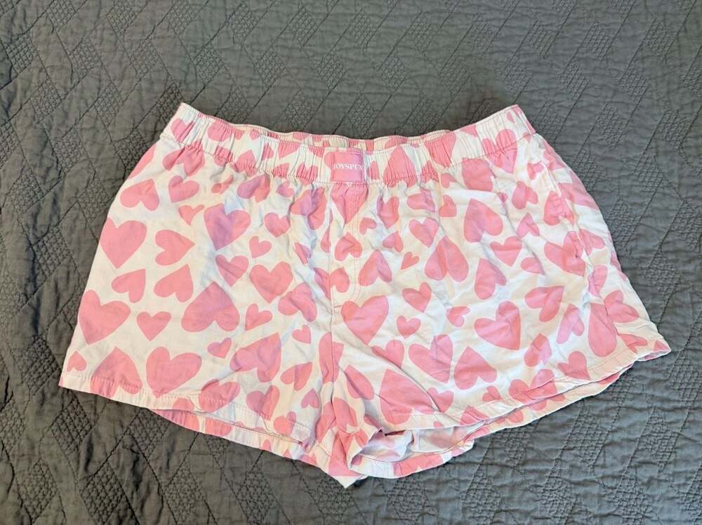 Joyspun Pink Heart Print Loungewear Sleep Shorts Soft Cotton Blend size L 


AD